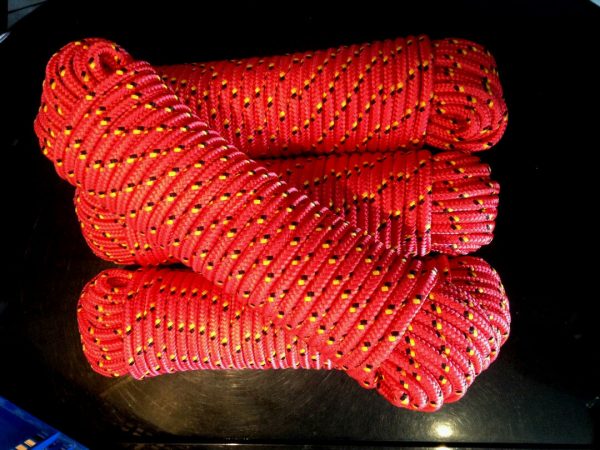 Nr.4  Seile 12 mm x 30 m,Polypropylen Seil,Bänder,Segeltauwerk,Schot,Kordel, Rot – Bild 5