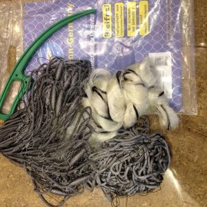 Nr.44 Netz 1,5x30 m,40 mm,Fischnetz,Spiegelnetz,3 Wandig,210D/3ply,Stellnetz.Neu