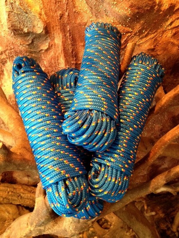 Nr.13 Polypropylenleine, Flechtseil 16 mm x 30m,Tauwerk, Reepseil, Band, Blau, – Bild 7