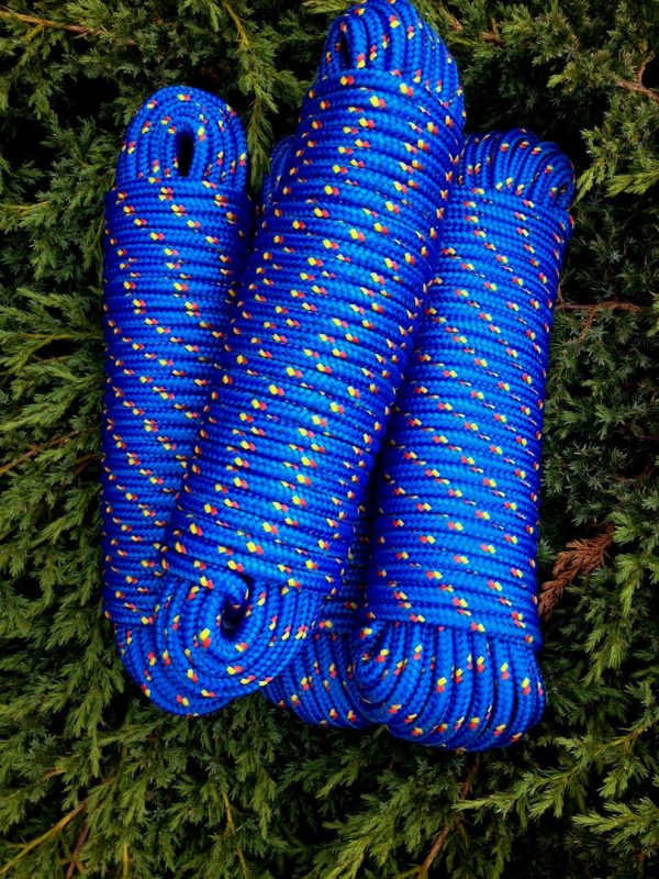 Nr.13 Polypropylenleine, Flechtseil 16 mm x 30m,Tauwerk, Reepseil, Band, Blau, – Bild 8