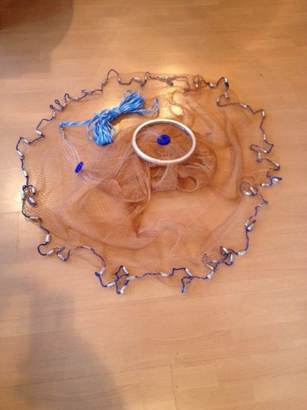 Nr.40,Profi Wurfnetz, Fischnetz, Kastingnetz, Cast Net, 3,05m Durchmesser,Neu