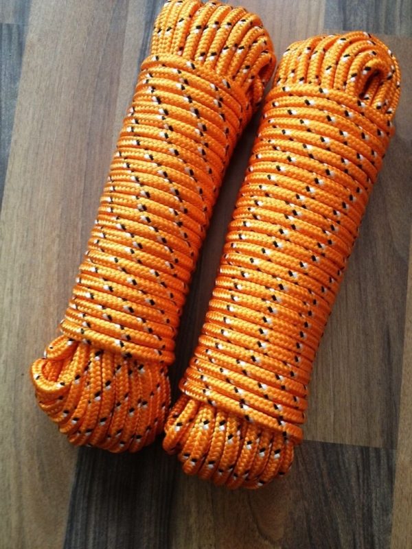 Segeltauwerk, Mehrzweckseil, Bootstau, Strick, Leine 4-16 mm,30m ,Seile, Orange – Bild 11