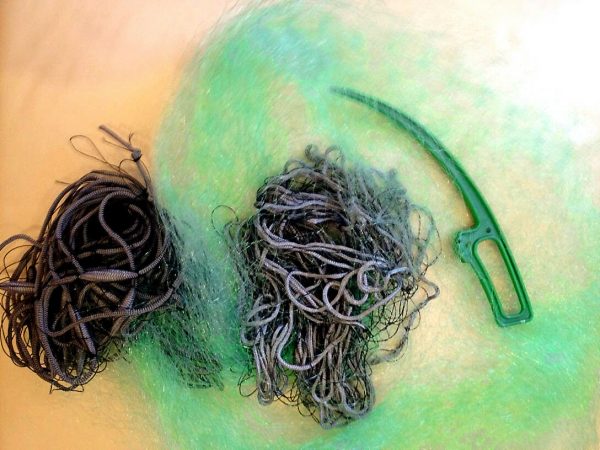 Stellnetz Fischnetz Spiegelnetz,1 Wandig, Finland Netz 1,8x15 m,40 mm ,Grün.Neu! – Bild 4