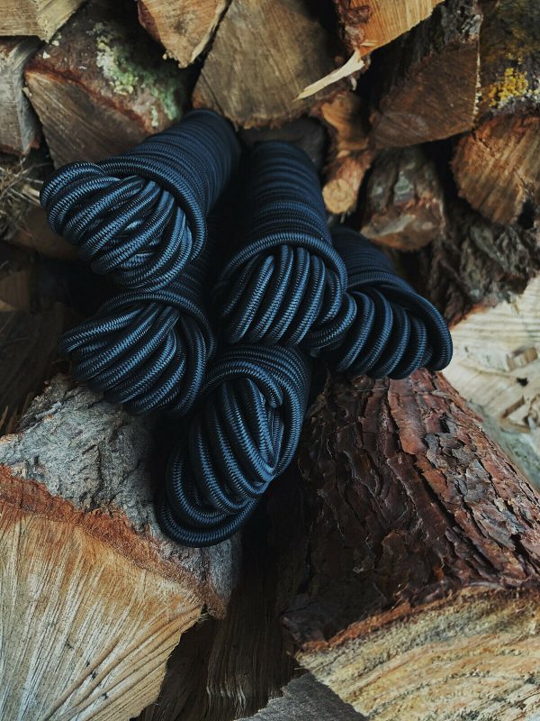 G Schwarze Gummileine Planenseil Spanner Gummischnur Kordel Expanderseil Seil