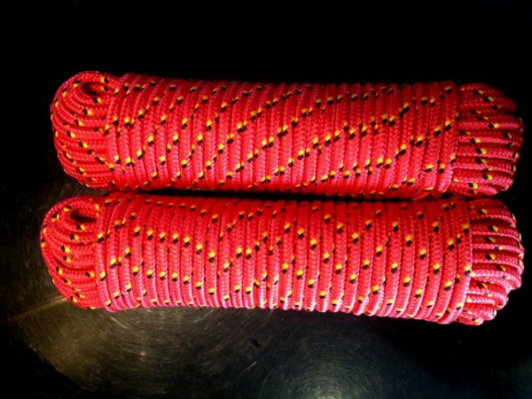 Nr.4  Allzweckseil 12 mm,30 m, Bootstau, Ankerleine, Ersatzseil, Schnur,Seil,Rot – Bild 5