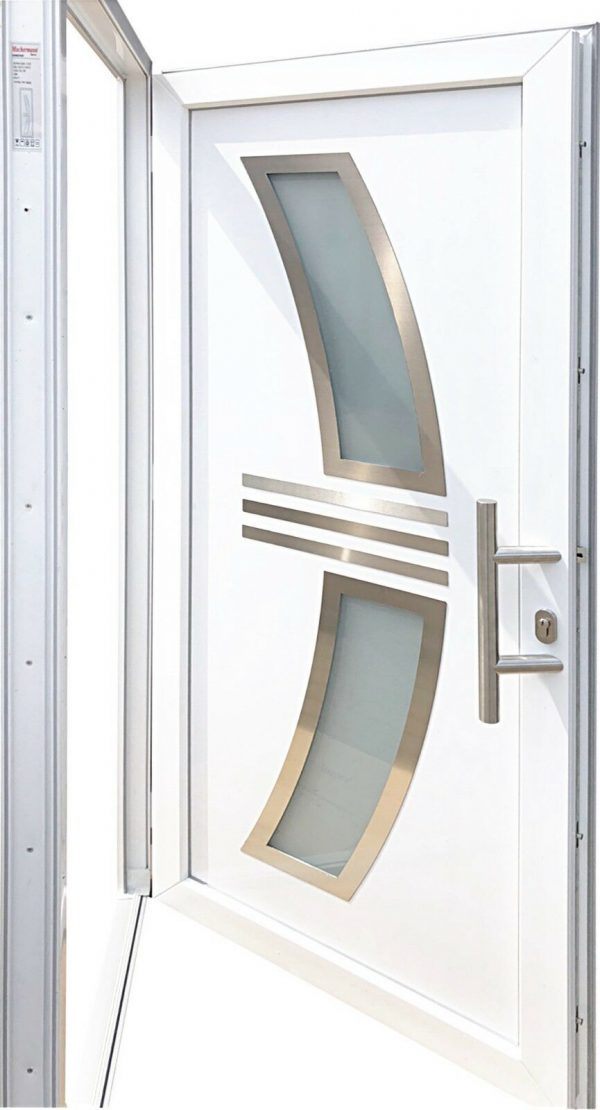 Nr.4 Eingangstür,Außentür in weiß 100 x 201 cm,Innen R,Wohnungstür,Mehrzwecktür – Bild 3