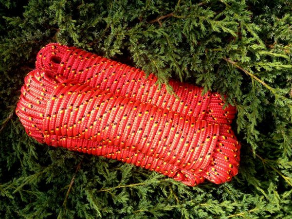 Nr.4 Polypropylen Flechtschnur,12 mm,30 m,Schnur,Band,Reep,Reepschnur,Seile, Rot – Bild 4