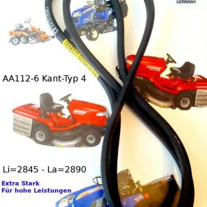 Nr.132,  Keilriemen AA112 6-Kant, Mähwerksriemen ,Craftsman Twin, Granja,AYP