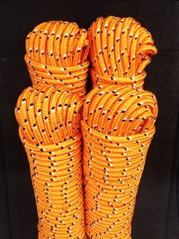 Nr.30 Universalseil 8 mm,30m,Schot, Kordel,Spannseil,Rope,Expanderseil,Orange, – Bild 11