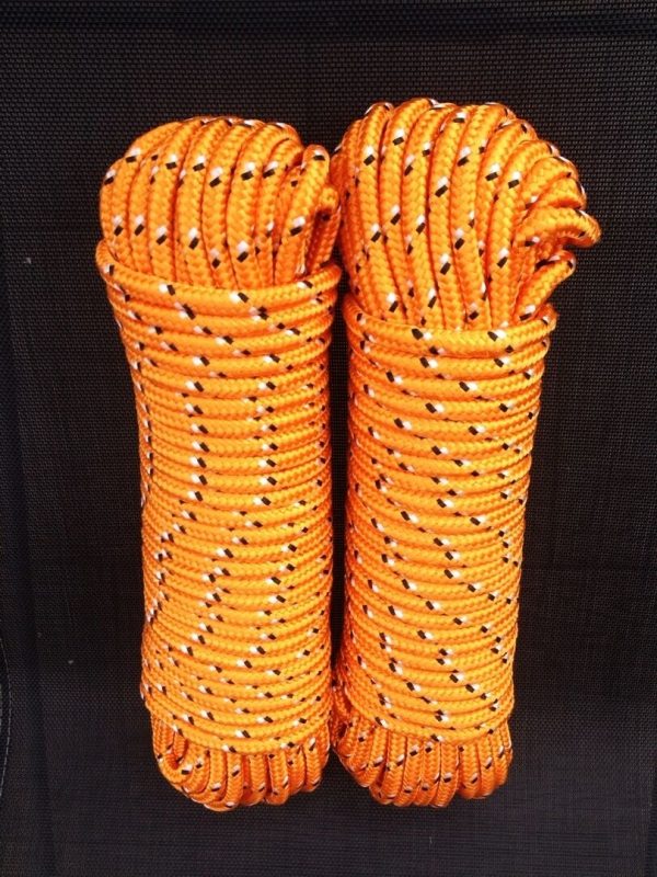 Nr.30 Universalseil 8 mm,30m,Schot, Kordel,Spannseil,Rope,Expanderseil,Orange,