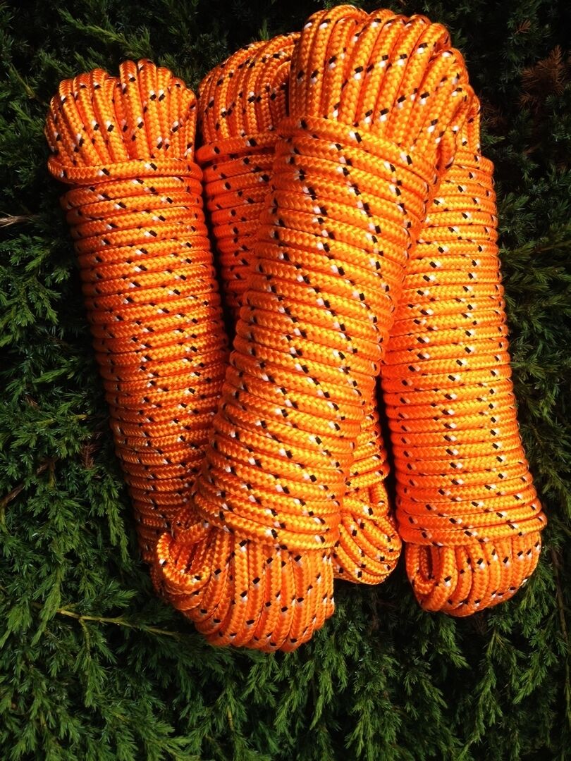 Nr.31 Polypropylen Leine10 mm,30m,Segeltauwerk, Mehrzweckseil, Bootstau, Orange, – Bild 3