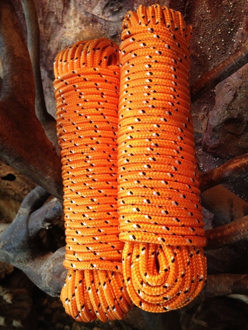 Nr.31 Polypropylen Leine10 mm,30m,Segeltauwerk, Mehrzweckseil, Bootstau, Orange, – Bild 5