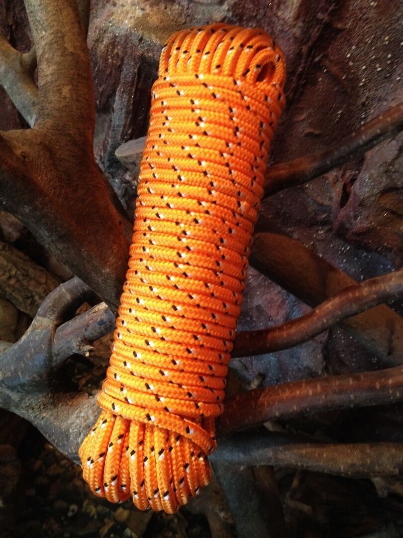 Nr.31 Polypropylen Leine10 mm,30m,Segeltauwerk, Mehrzweckseil, Bootstau, Orange, – Bild 6