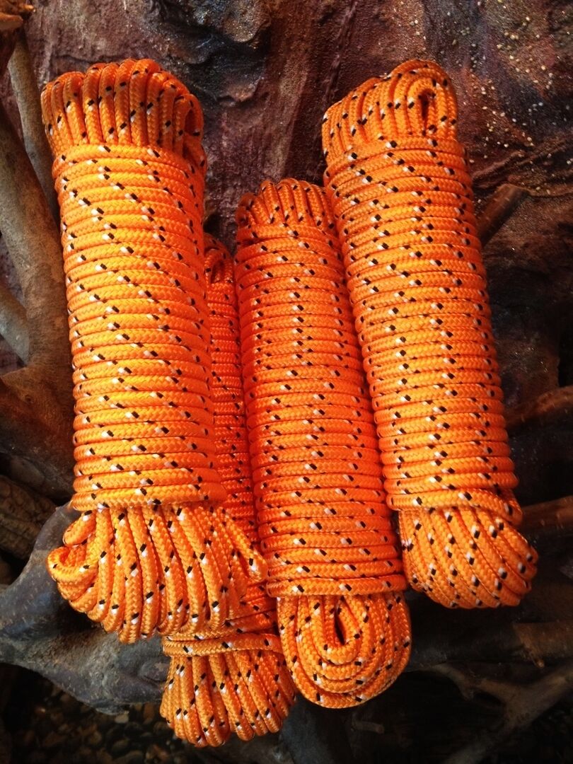 Nr.31 Polypropylen Leine10 mm,30m,Segeltauwerk, Mehrzweckseil, Bootstau, Orange, – Bild 9