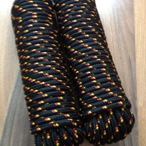 Nr.40 Tauwerk 14 mm, 30 m,Kunststoffseil, Strick, Schnur, Reep, Band, Schwarz