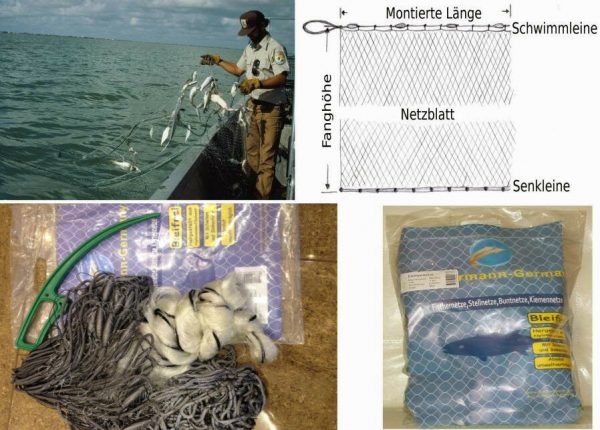 Stellnetz Fischnetz,Finland Netz,Spiegelnetz,1 Wandig 1,8x60 m,60 mm Top preis – Bild 3