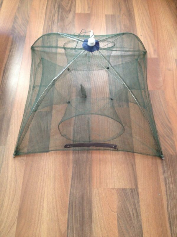 47,Köderfisch senke,Reuse,Luxus krebs reuse,Senke klappbar,All reuse ,4 Eingänge – Bild 6