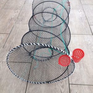 Fischreuse.Aalreuse.Köderfischreuse,Reuse,Reuse +Köderdose,50x85cm,Top preis!