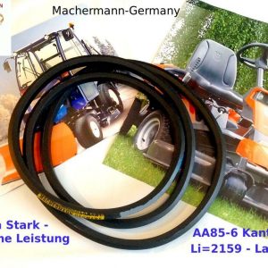 Nr.136, AA 85 Keilriemen 6-Kant,Doppelkeilriemen,Castel Garden,Sabre,Iseki,Honda