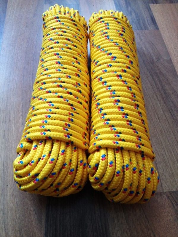 Nr.24 PP-Leine 10 mm,30m,Segeltauwerk, Mehrzweckseil, Bootstau, Strick,Reep,Gelb – Bild 9