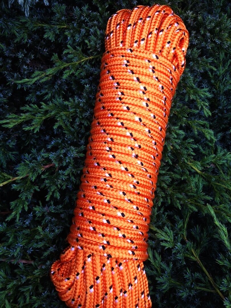 Seil Leine Tauwerk Polypropylen Seil 4-16 mm,30m Flechtleine,Tau,Schnur,Rot 