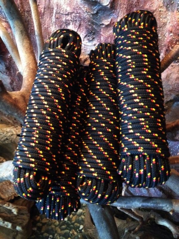 Nr.39 Seile 12 mm, 30 m,Mehrzweckseil, Bootstau,Tau,Strick, Ersatzseil,Schwarz – Bild 11