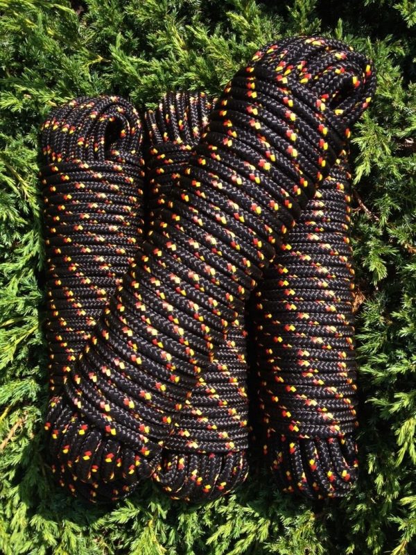 Nr.39 Seile 12 mm, 30 m,Mehrzweckseil, Bootstau,Tau,Strick, Ersatzseil,Schwarz – Bild 3