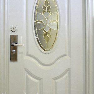 N74, Wohnungstür Sicherheitstüren Haustür Tür Türen weiß Glas Außen Rechts 08-95x205cm