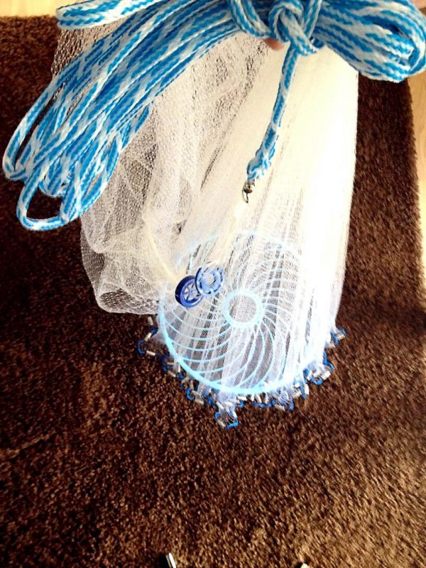 Nr.37,Angelnetz,Cast Net, Neustes Wurfnetz  mit 4,88m,Fischnetz,XXL – Bild 7