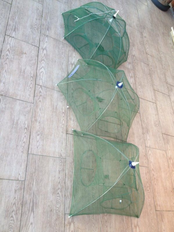 49,köderfischsenke,Reuse,Köderfischreuse,Senke klappbar,Klappsenke,8Eingänge,XXL – Bild 7