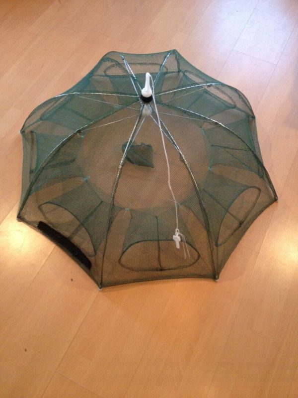 49,köderfischsenke,Reuse,Köderfischreuse,Senke klappbar,Klappsenke,8Eingänge,XXL