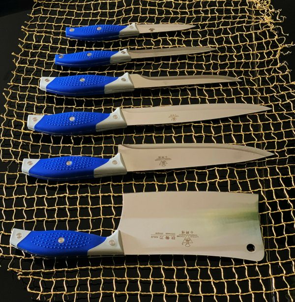 Messerset,Fleischmesser, Fischmesser, Stechmesser, Schlachtmesser, Ausbeinmesser