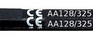 Nr.142, Keilriemen AA128 Doppelkeilriemen 6-Kant Rasenmäher, Mähwerk,Schneefräse