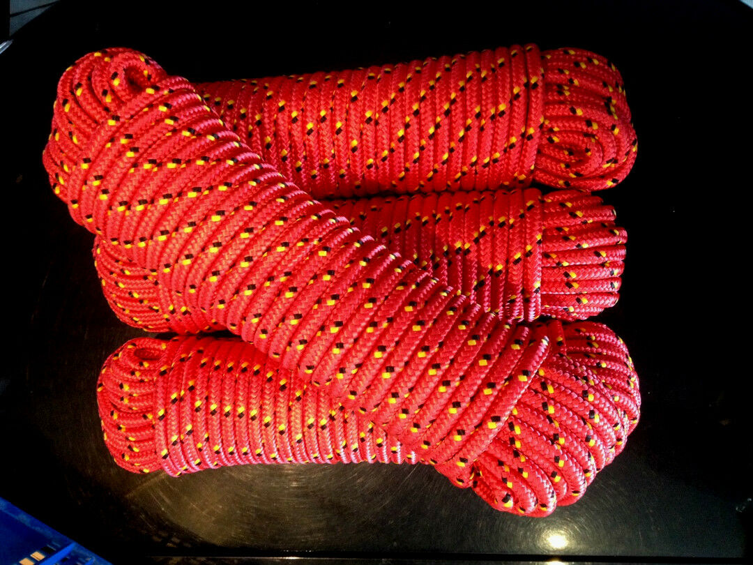 Nr.2 Polypropylen Seil, 8mm,30m,Band,Reepschnur,Tauwerk,Tau,Reepseil, Seile, Rot – Bild 5