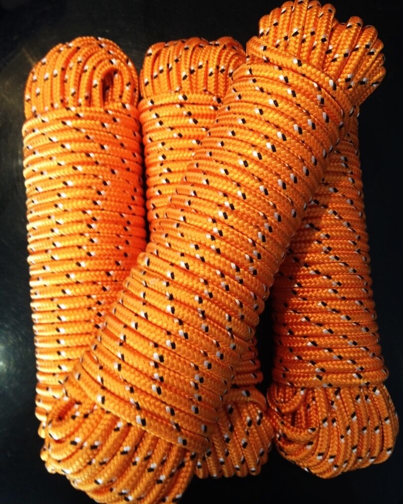 Nr.32 Polypropylen Seil ,Flechtleine, 12 mm,30m,Tau, Tauwerk,Reepschnur, Orange – Bild 5