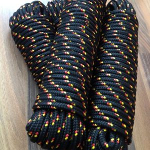Nr.38 Seil,Band,Bänder,Schnur 10 mm, 30 m,Polypropylenseil, Bootsleine,Schwarz