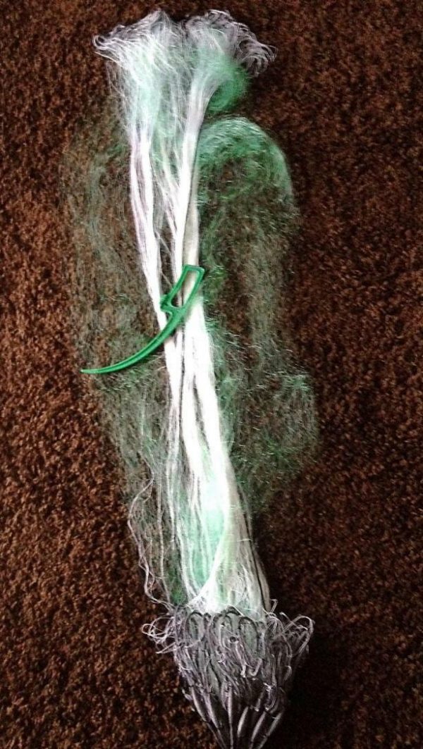 Stellnetz,Fischnetz,Spiegelnetz,3 Wandig, Finland Netz 1,8x15 m,40 mm,Grün/weiß – Bild 10