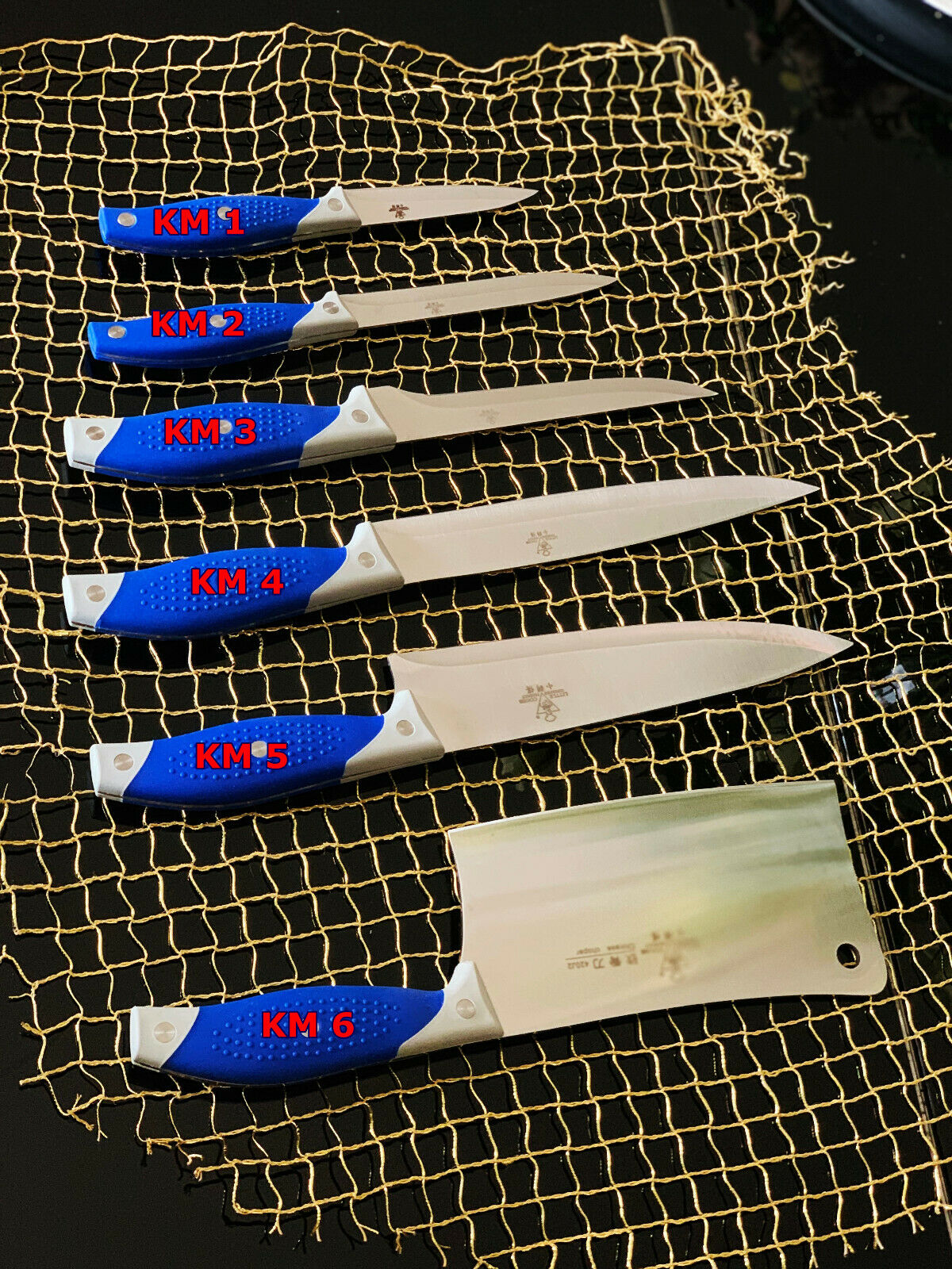 Messerset, Küchenmesser, Kochmesser, Koch Messer, Fleischmesser, Fischmesser