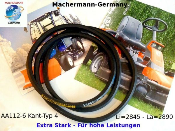 Nr.132, Doppelkeilriemen AA112 6-Kant,Husqvarna 532 4020-09, AYP,Granja – Bild 3