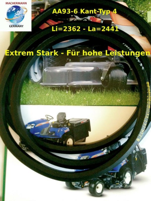 Nr.133, 13x2362 Keilriemen AA 93,Doppelkeilriemen, Mähwerk, MTD  ,E 125 ,E130 – Bild 3