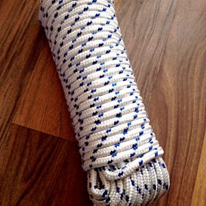 Nr.45: Polypropylen leine PP,30m,12mm,Reepseil,Seil,Bootsleine,Flechtseil,Weiß