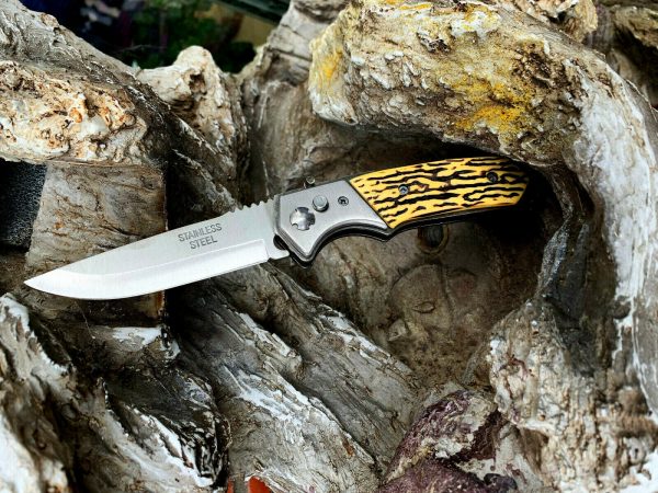 M4 Klappmesser, Taschenmesser, Jagdmesser, Einhandmesser, Messer, Knife  Camping – Bild 4