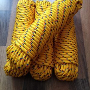 Nr.27 Polypropylen,Festmacher,Allzweckseil,Segeltauwerk 16 mm,30m,Seil, Gelb