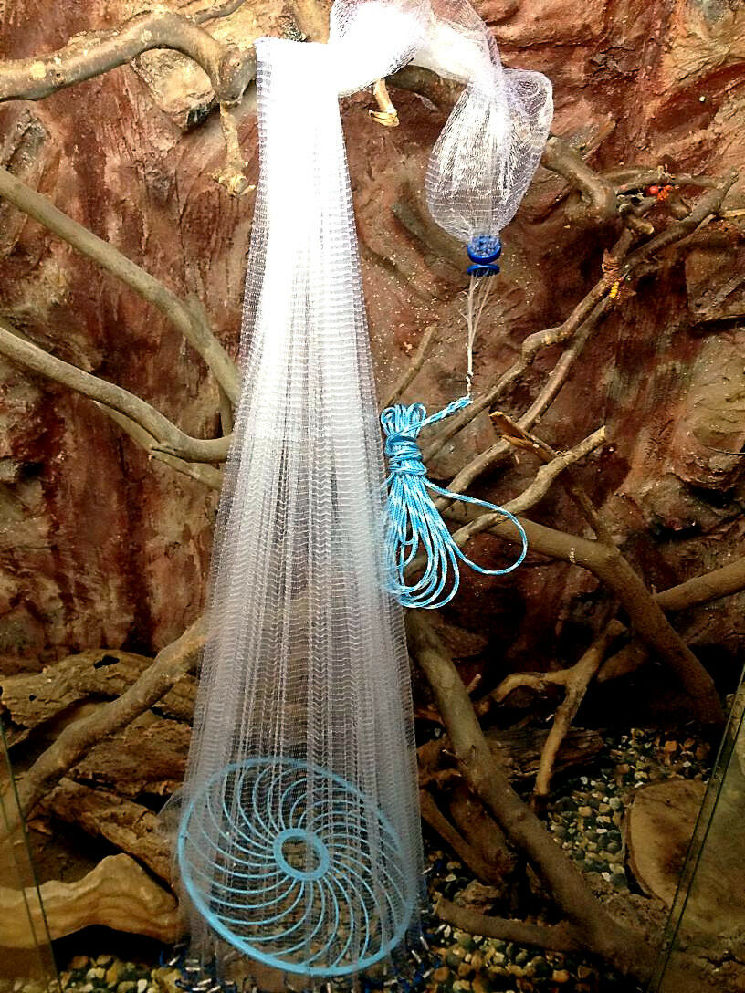 Nr.37, Angelnetz,Fischnetz, Neustes Wurfnetz 4,88m,Fischnetz,Umfang ca.  15,32 m