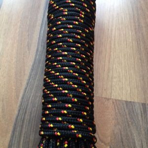 Nr.40 Polypropylen Seil,Festmacher,Allzweckseil, 14 mm, 30 m,Reepschnur, Schwarz