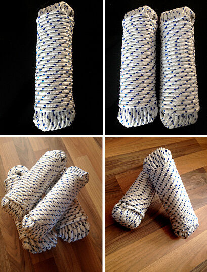 Nr.44 Polypropylen Seil PP 10 mm, 30 m, Festmacherleine,Tauseil, Schnüre, Weiß, – Bild 3