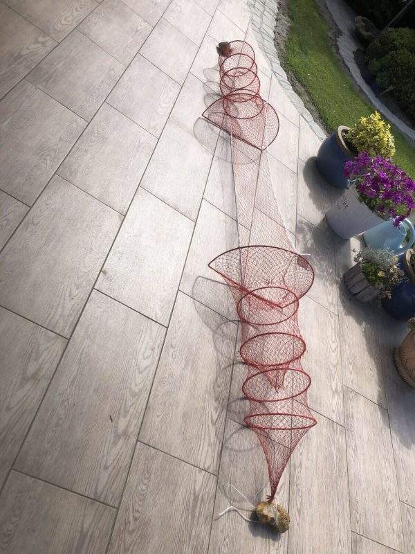 Nr.46 - Doppelreuse,fischreuse,reuse krebsreuse Aalreuse Fischnetz 3 Meter – Bild 11