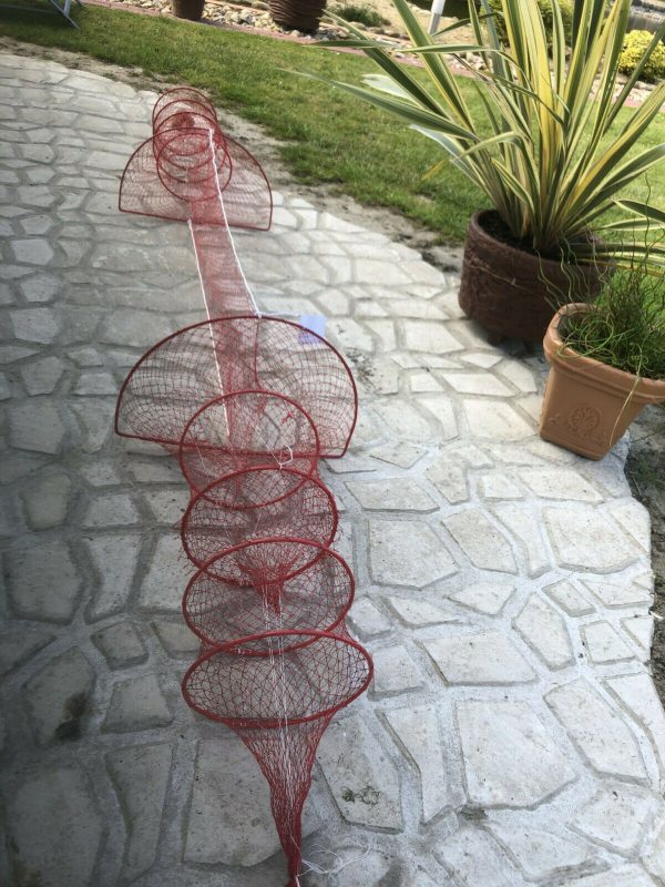 Nr.46 - Doppelreuse,fischreuse,reuse krebsreuse Aalreuse Fischnetz 3 Meter – Bild 5