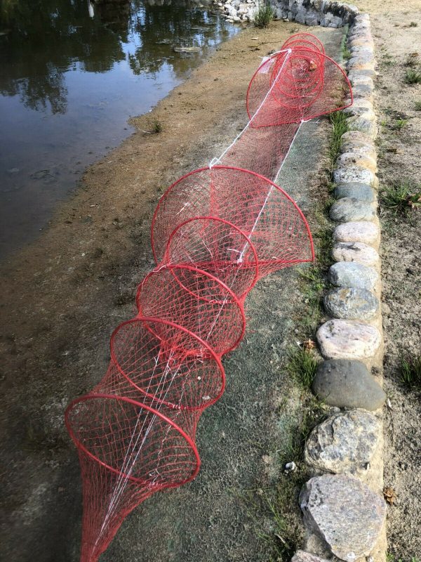 Nr.46 - Doppelreuse,fischreuse,reuse krebsreuse Aalreuse Fischnetz 3 Meter – Bild 6