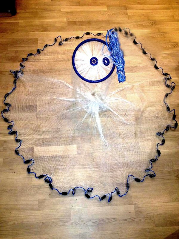Nr.7,Fischnetz,Neues Profi Wurfnetz,Cast Net,Angelnetz 3,05m,Multifilament 210 D